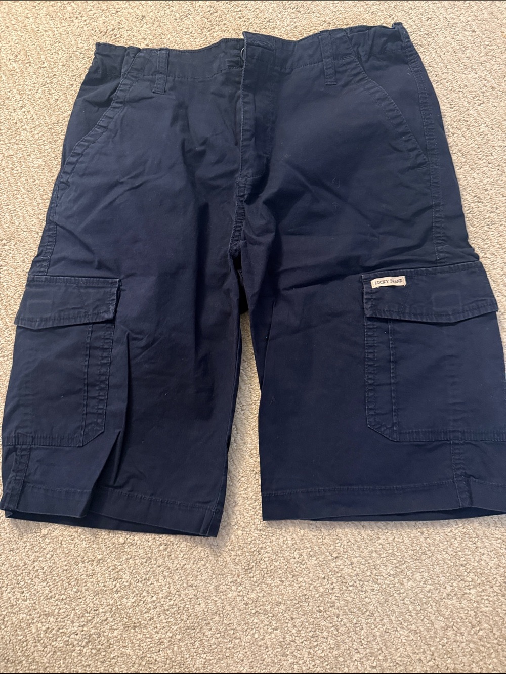 Lucky Brand Dark Navy Cargo Shorts
